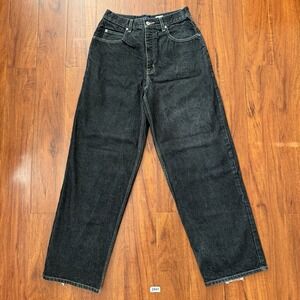 Vintage 90's Anchor Blue Beyond Baggy Mens Black Jeans Size 30x31